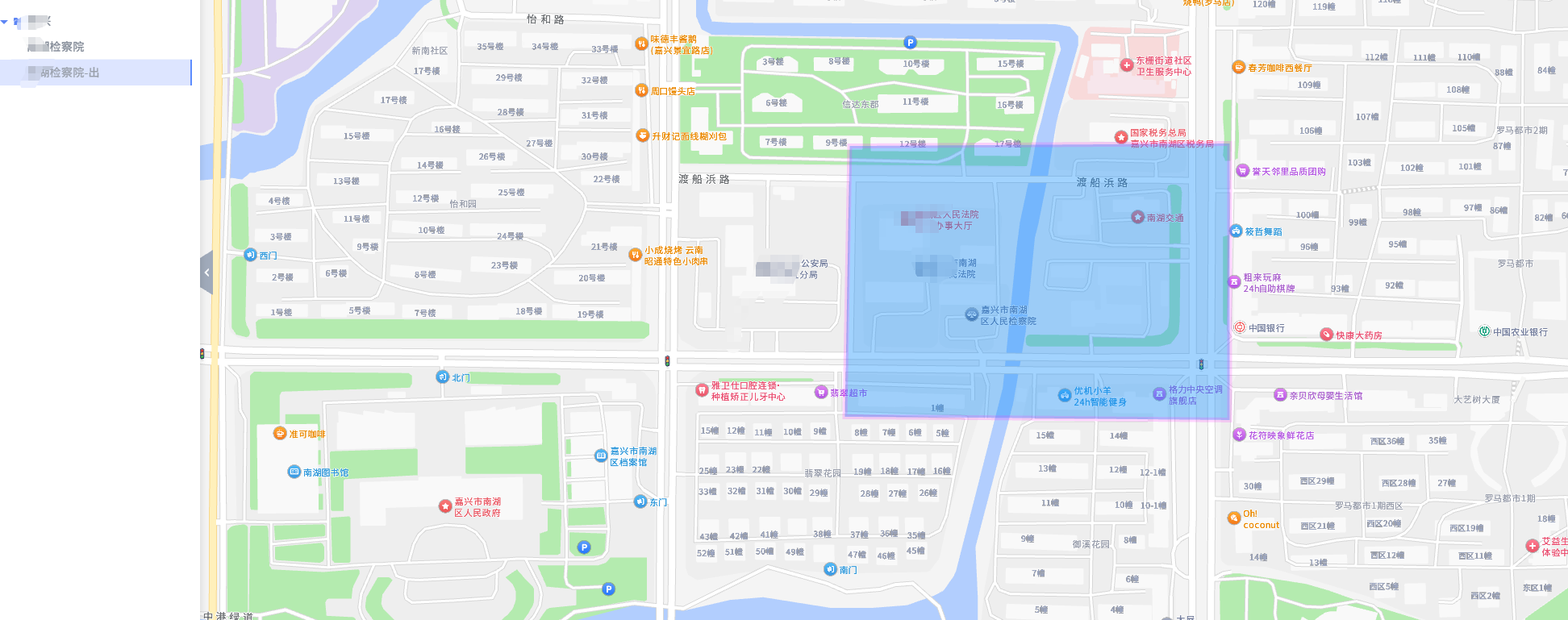 区域划分:自定义划分车辆进出监管的区域