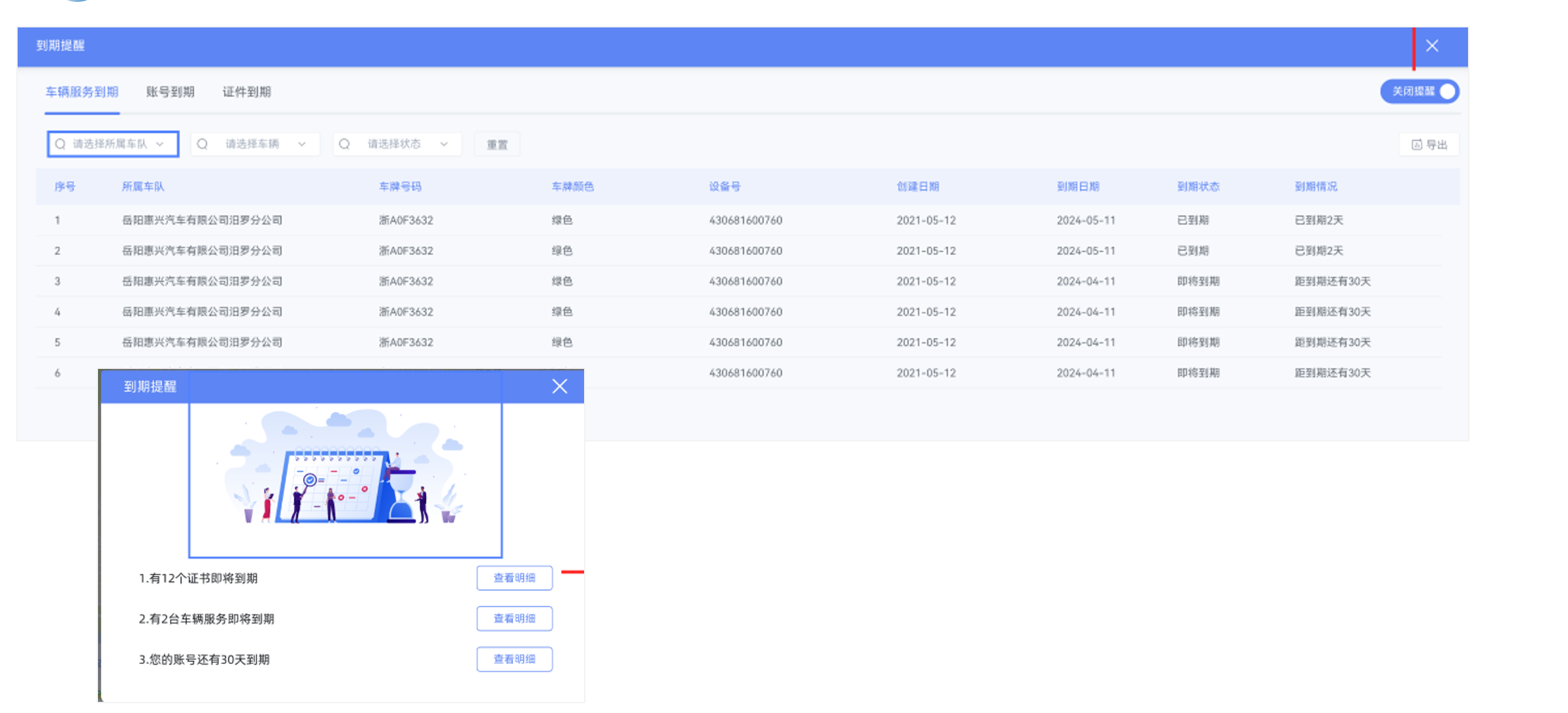 证书管理：证书到期及时提醒